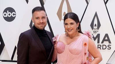 American singer Hillary Scott with husband Chris Tyrrell. AP Photo