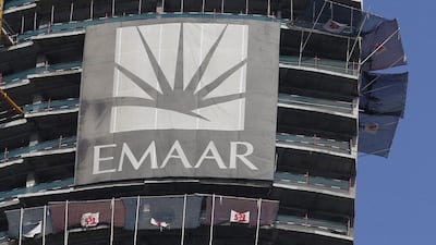 Dubai's Emaar Properties logo is seen on a building in Dubai. The company is planning an IPO. Ahmed Jadallah / Reuters