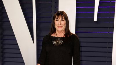 Anjelica Huston arrives at the 2019 Vanity Fair Oscar Party. Reuters