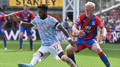 Fred 4 - Back in the side after seven weeks out. He tries to speed play up and make United more progressive. AFP