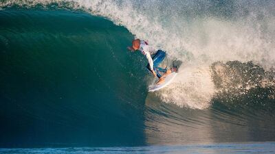 Victory wave 2: ASP World Champion Kelly Slater from the US in action during the Quiksilver Pro France surfing competition. Kelly Cestari for ASP International via EPA