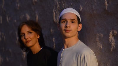 British-Emirati filmmaker Layla Kaylif with lead actor Eslam Al Kawarit in ‘The Letter Writer’, about love in Trucial States-era Dubai Alejandro Lodice