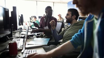 Nearly 32 per cent of the Middle East professionals want a hybrid work model. Getty