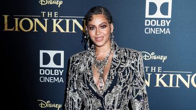 Beyonce in Alexander McQueen at the premiere of 'The Lion King' in Hollywood on July 9, 2019. EPA