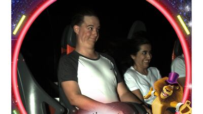 Just one of the many reactions captured on the Madagascar Mad Pursuit roller coaster ride. Courtesy Picsolve