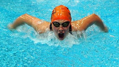 Krista Ceplite set a number of impressive times at the Latvian Open Age National Swimming Championship in Riga last month.