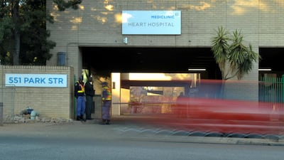 The Mediclinic heart hospital in Pretoria. The company has abandoned its takeover of Shire. Alexander Joe/ AFP