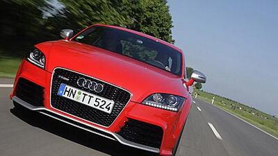 Audi's magnetic ride adjustable shock absorber system found on the TT RS coupe.