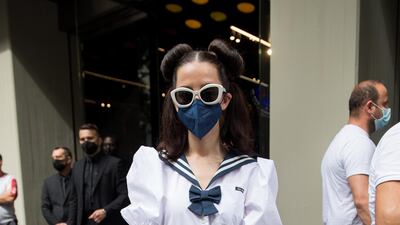 Samantha De Reviziis arrives at the Dolce & Gabbana show during Milan Men's Fashion Week on June 19, 2021 in Milan, Italy. Getty Images