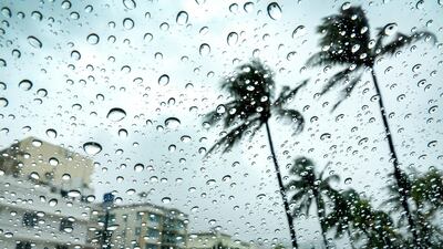 A view through a windshield of the usually busy Ocean Drive on Memorial weekend now almost empty due to coronavirus restrictions and the rain in Miami Beach, Florida. EPA