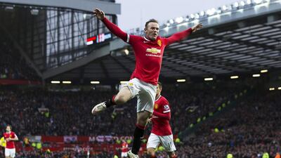 Two goals by Wayne Rooney, centre, proved enough for Manchester United in a 2-0 win over Sunderland on Saturday. Jon Super / AP Photo