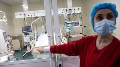 The Intensive Care Unit at the Rafik Hariri University Hospital in southern Beirut, Lebanon. Tom Nicholson for The National