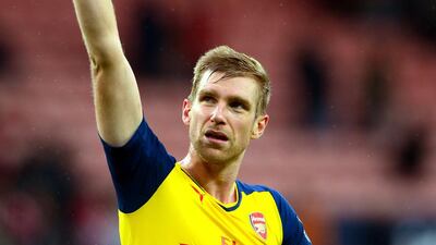 Centre-back: Per Mertesacker, Arsenal. Marshalled a new-look defence as Arsenal kept Sunderland at bay to help them secure a win at Sunderland. (Photo: Michael Regan / Getty Images)