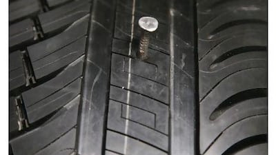 Michelin's innovative tyres are made with a unique compound that immediately plugs holes in the tread