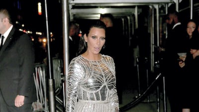 Kim Kardashian at the Met Gala in 2016. Getty