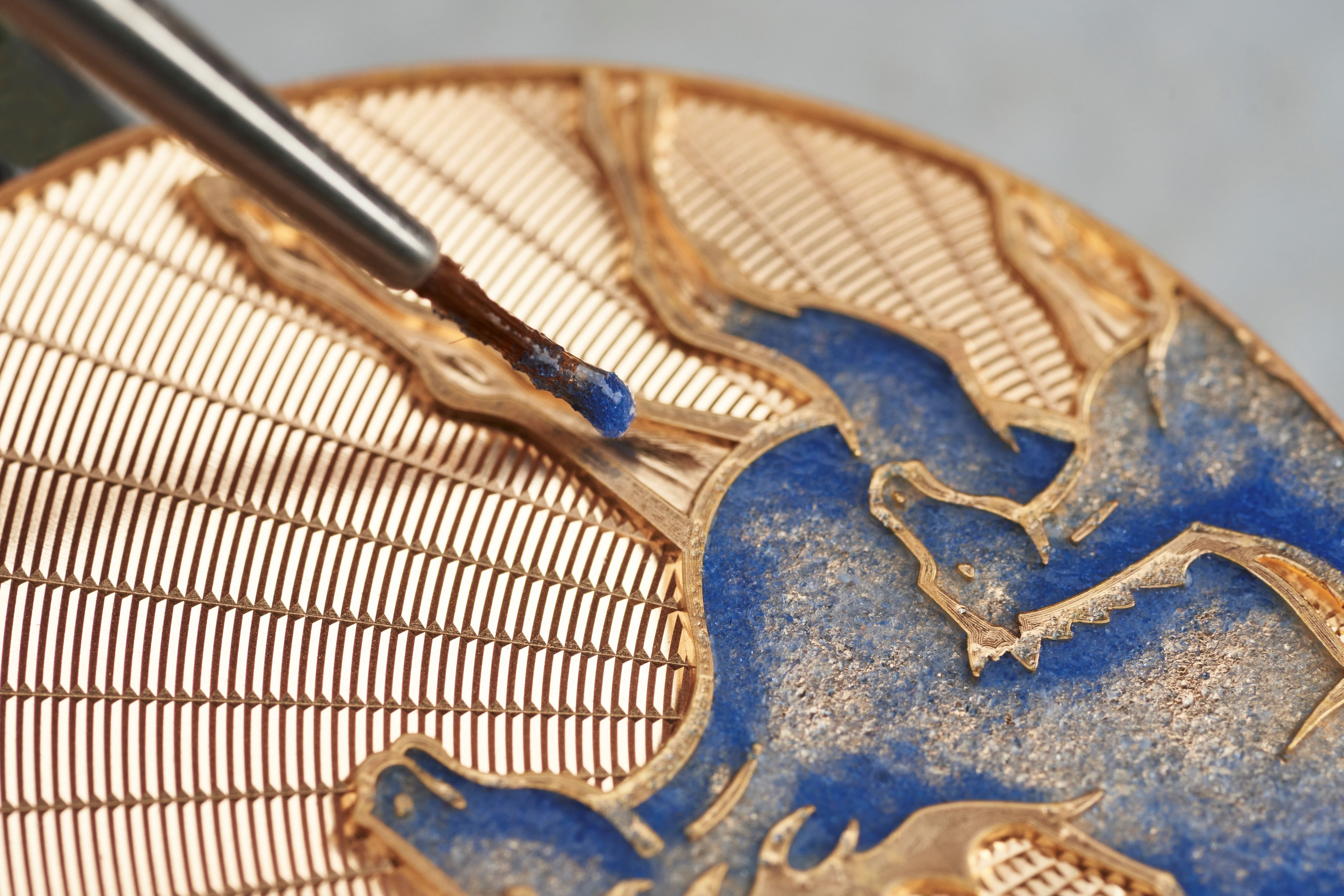 From hand-engraving to enamelling, Girard-Perregaux continues to preserve artisanal skills increasingly rare in modern watchmaking. Photo: Girard-Perregaux