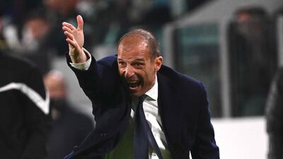 Juventus manager Massimiliano Allegri. AFP