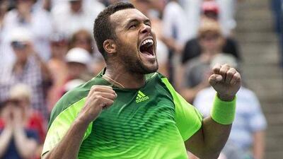 Jo-Wilfried Tsonga upset world No 1 Novak Djokovic in straight sets at the Toronto Masters on Thursday. Associaed Press