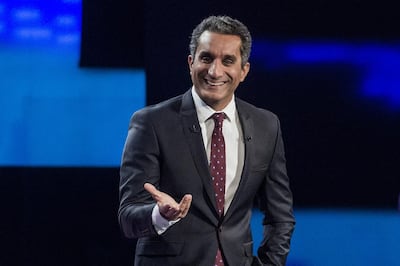 The Egyptian satirical comedian Bassem Youssef. AFP