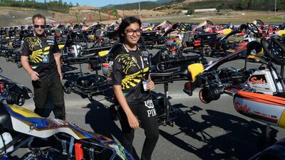 Amna Al Qubaisi will lead Team UAE at the Rotax MAX Challenge Grand Finals in Portugal. Courtesy: Abu Dhabi Racing