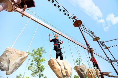 Children get access to all four parks with Circuit X's summer camp pass. Courtesy Circuit X