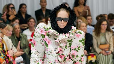 Quilted florals at Richard Quinn spring/summer 2022