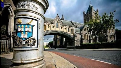 Christ Church Cathedral on Winetavern Street, linked by an enclosed bridge to the Synod Hall. Getty Images / Gallo Images