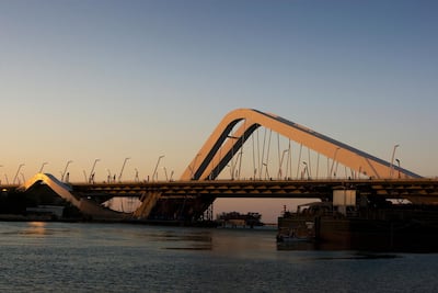 Sheikh Zayed bridge days before its opening on National Day 2010. Lee Hoagland for The National