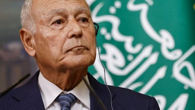 Ahmed Aboul Gheit, Secretary General of the Arab League. AP