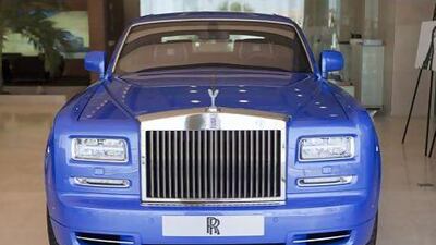 The limited edition Rolls-Royce Phantom Art Deco is on sale in Dubai for Dh1.95 million. Jaime Puebla / The National