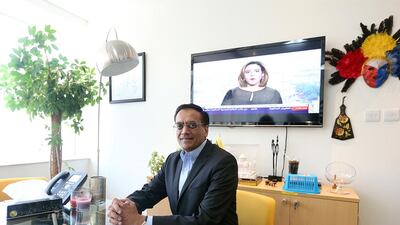 Raj Agrawal, Western Union’s chief financial officer said they are spending hundreds of millions of dollars annually on technology. Satish Kumar / The National