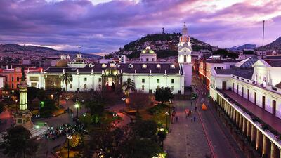 Plaza de la independencia in Quito, Ecuador. Getty Images