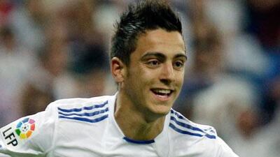 Jose Luis Mato Sanmartin - better known as Joselu - in action for Real Madrid before his move to Hoffenheim.