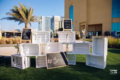 Simran Gandhi and Amrit Shivlani's wedding incorporated pre-existing decor elements