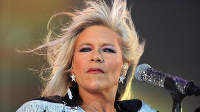 Samantha Fox performs at The Isle of Wight Festival at Seaclose Park on June 13, 2014 in Newport, Isle of Wight. Getty Images