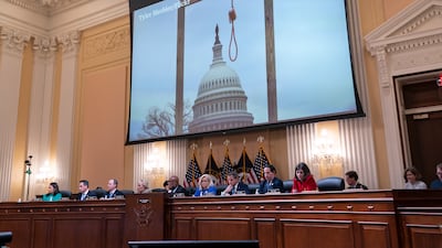 Pro-Trump loyalists erected a mock gallow outside the Capitol and chanted 'Hang Mike Pence', the commission investigating the insurrection heard. AP