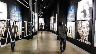 Visitors inside the Syria Pavilion. Photo: Expo 2020