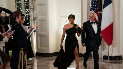 American activist Henry Munoz III and actress Ariana DeBose arrive. EPA