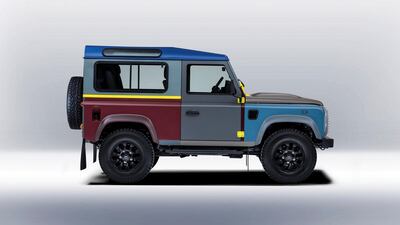 The death of the Land Rover Defender was commemorated by this 2015 patchwork quilt of a vehicle by fashion designer Paul Smith. Inspired by the colours of the British countryside and Armed Forces, it instead evoked a cross between a junkyard mix-and-match banger and a bag of Liquorice Allsorts. Jaguar Land Rover