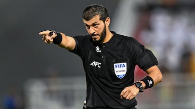 UAE referee Omar Al Ali will officiate at the World Cup this weekend. Getty Images