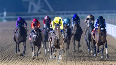 Meydaan winning the Al Maktoum Classic on dirt at Meydan Racecourse. Photo: Dubai Racing Club