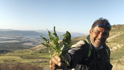 Hiking guide and botanist Ahmed Alomari in Umm Qais. Photo: Nico Dingemans