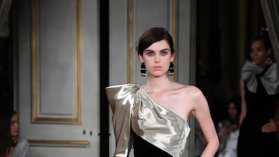 A look by Giorgio Armani Prive Getty 