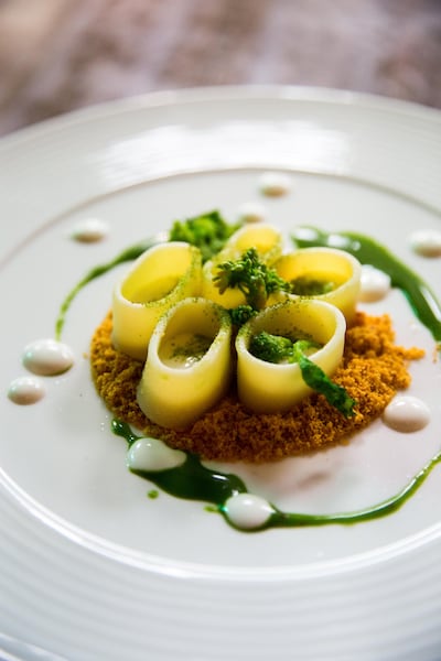 Presentation is everything, says Francesco Guarracino. Courtesy Roberto's Abu Dhabi