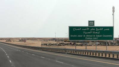 The Sheikh Jaber causeway in Kuwait City. AFP