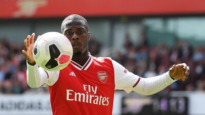 Nicolas Pepe believes Arsenal are capable of winning the Europa League this season. EPA