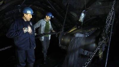 Miners work in a coal mine in Zonguldak on the Black Sea. Osman Orsal / Reuters