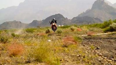 Riding the KTM 990 Adventure was "exhilarating and unforgettable" experience on a trip from Al Ain to Hatta through Oman.