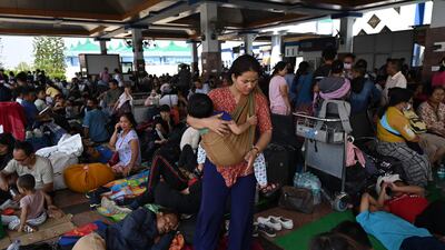 Some said they fear for their future and cannot return to their homes. AFP