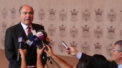 Jordanian prime minister Hani Mulki and his Cabinet were sworn in before King Abdullah. EPA/JAMAL NASRALLAH